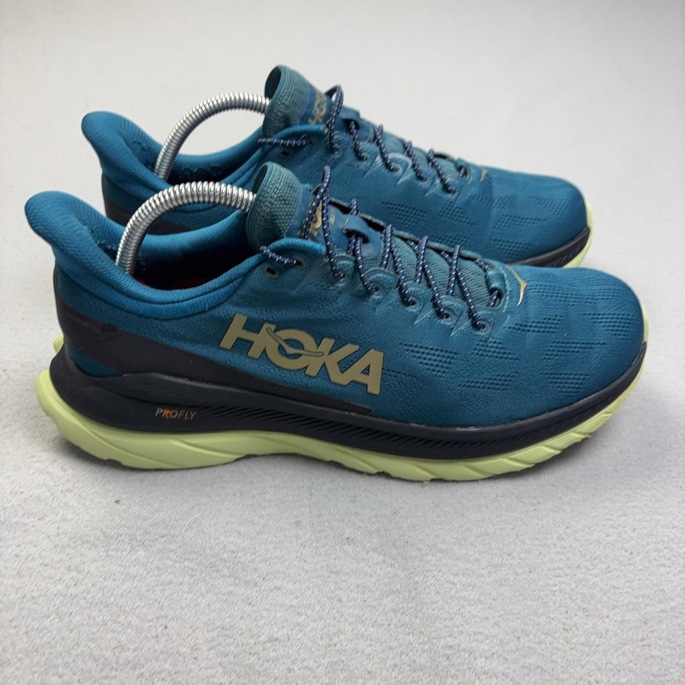 Hoka One One Mach 4 Shoes Mens Size 9.5 Blue Running Cushioned 1113528